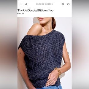 Brochure Walker The Cei Ribbon Top in admiral blue size small